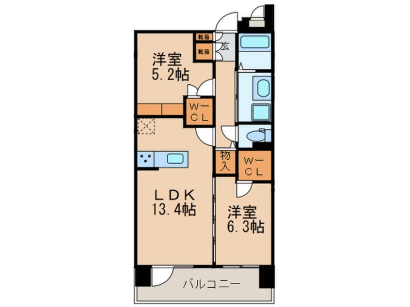 間取図 S-RESIDENCE茶屋ヶ坂East