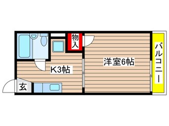 間取図 フォ－ブル母呂後