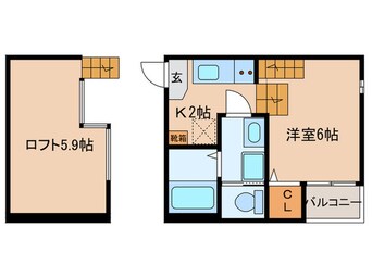 間取図 ハーモニーテラス志賀町Ⅵ