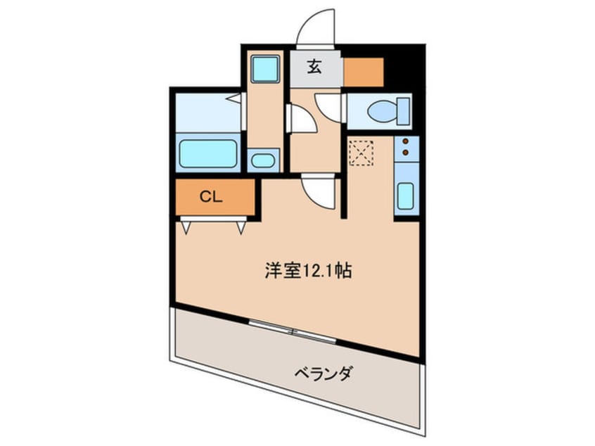 間取図 ﾌﾟﾗｳﾗﾝﾄﾞ名駅