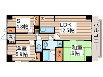 間取図 グラン・ディア新瑞