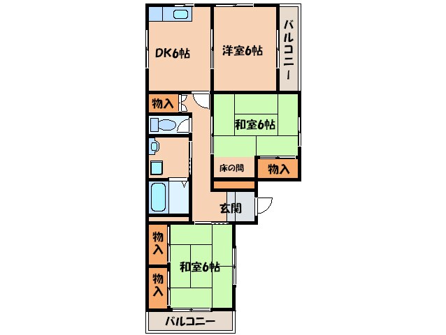 間取り図 ドエル大西