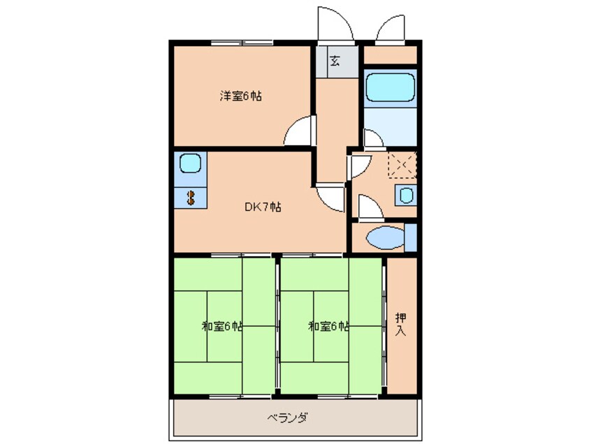 間取図 かつやビル