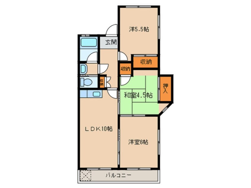 間取図 野添マンションひろみ