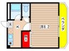 パ－クハイツ　原 1Kの間取り