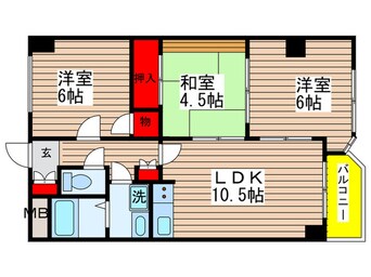 間取図 レジデンス高岳