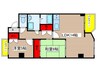レジデンス高岳 2LDKの間取り