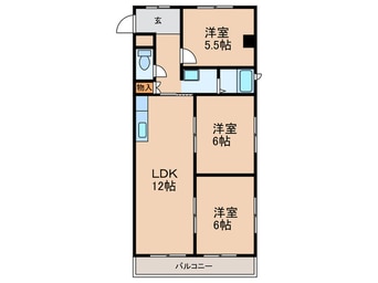 間取図 グリーンサイドヨシタカＢ