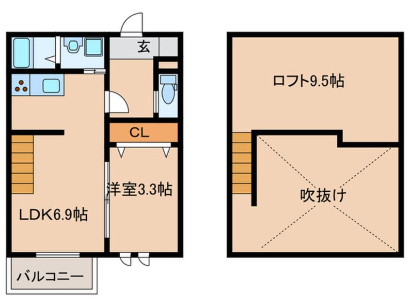 間取図 Creo栄生弐番館