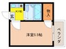 レオパレス小田井 1Kの間取り