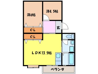 間取図 コ－ポ森脇