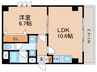 ＢＥＮＴＵＲＹ横井 1LDKの間取り