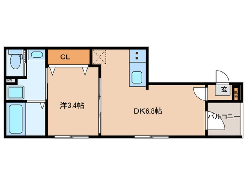 間取図 プルミエール白子町