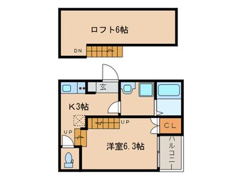 間取図 ハーモニーテラス中杉町