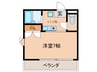 セントラルリッツ 1Kの間取り