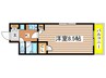 久屋パークサイドハウス 1Kの間取り