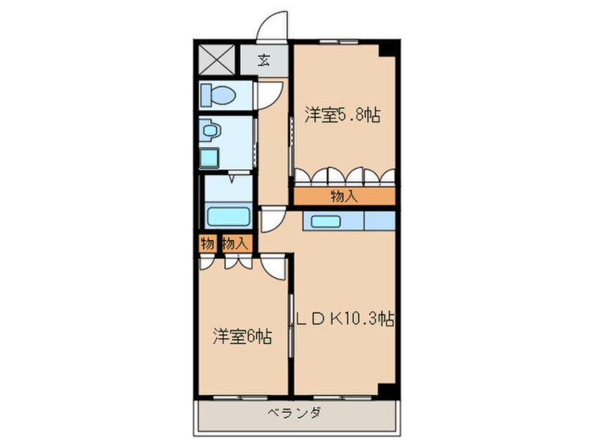 間取図 グランディアⅡ