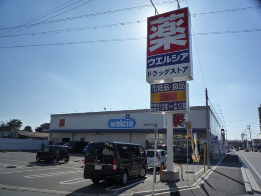 ウェルシア(ドラッグストア)まで860m パ－クサイド大門