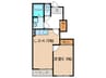 ハイツ樹々Ⅰ 1LDKの間取り