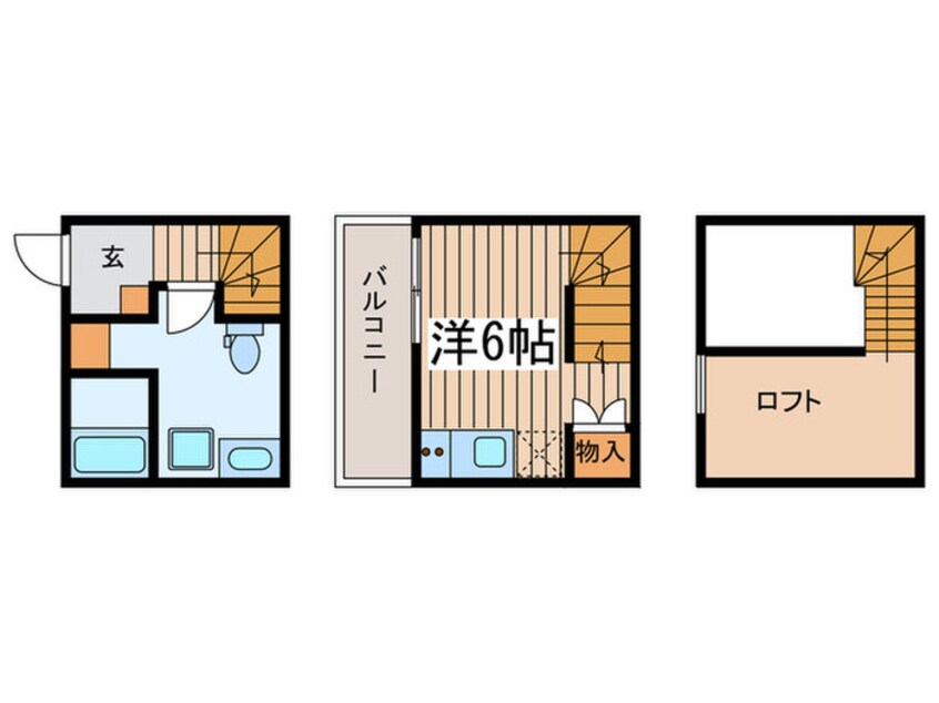 間取図 仮)南区本城町賃貸アパートB棟