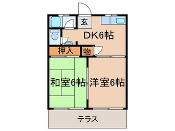 間取図 コ－ポ大藪