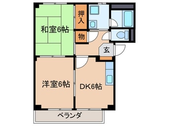 間取図 ドミ－ルかみの