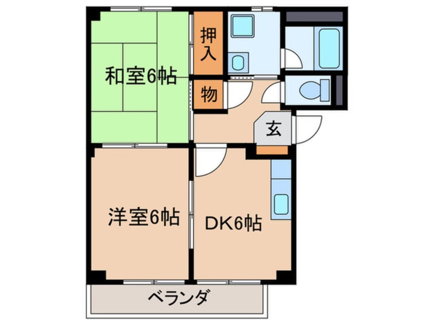 間取図 ドミ－ルかみの