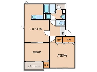 間取図 サンヒルズ平和