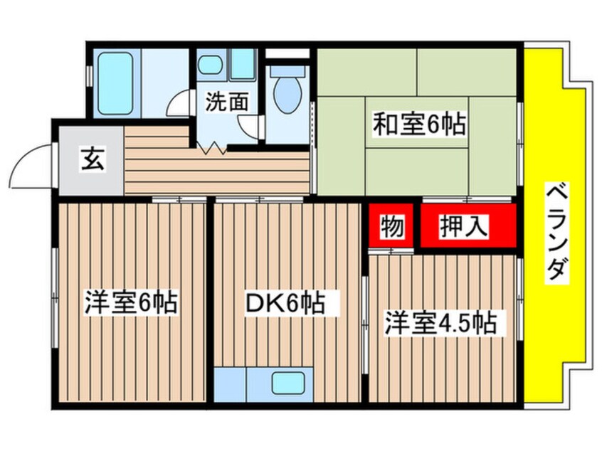 間取図 タ－トルヒルズ黒沢台