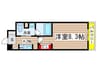 パークアクシス名古屋山王 1Kの間取り