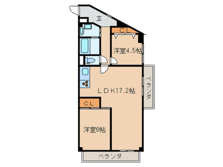 間取図 第２酒井グリ－ンハイツ
