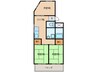 上条マンション 3DKの間取り