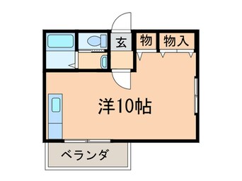 間取図 四番町コーポ