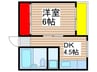 野口マンション千代田 1DKの間取り
