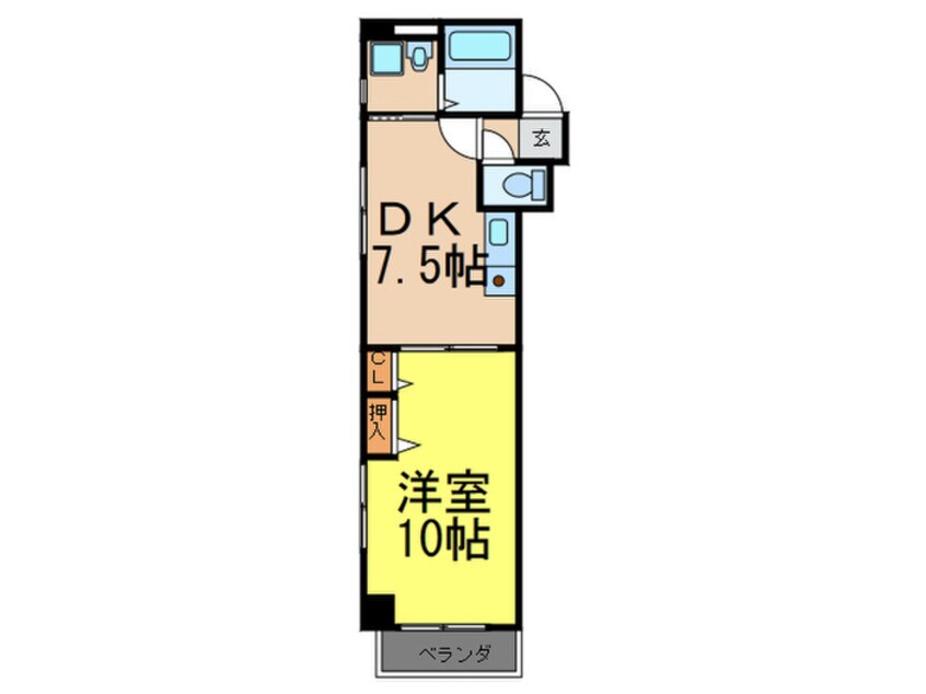 間取図 レジデンスカ－プ今池