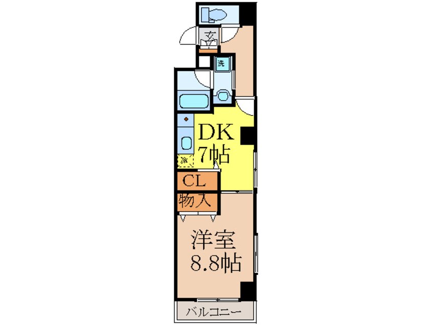 間取図 レジデンスカ－プ今池