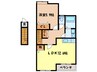 グレイシス堀越 1LDKの間取り