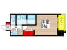 ﾌﾟﾚｻﾝｽ久屋大通ｾﾝﾄﾗﾙﾊﾟｰｸ(401) 1Kの間取り