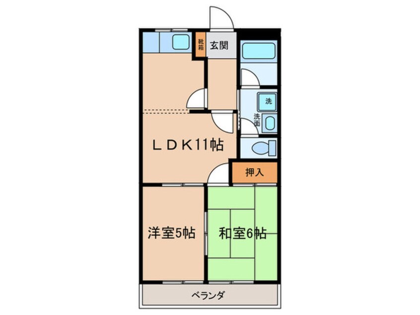 間取図 プチキャロル