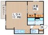 ＲＩＶＯ瑞穂通 1LDKの間取り