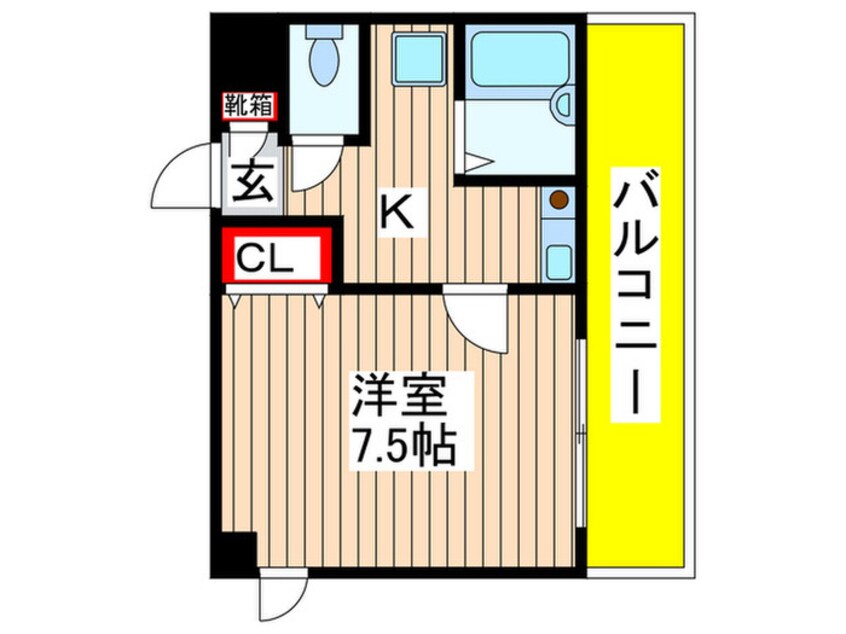 間取図 ルームⅠフジハイツ