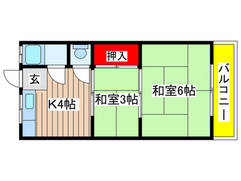 間取図 北前荘