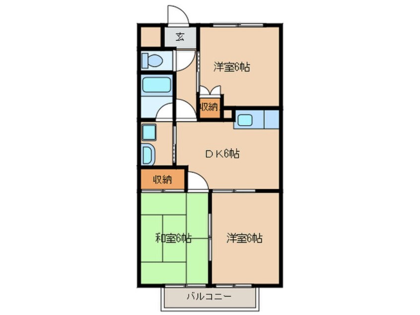 間取図 ＳｕｒｐｌｕｓⅢ宝Ｂ