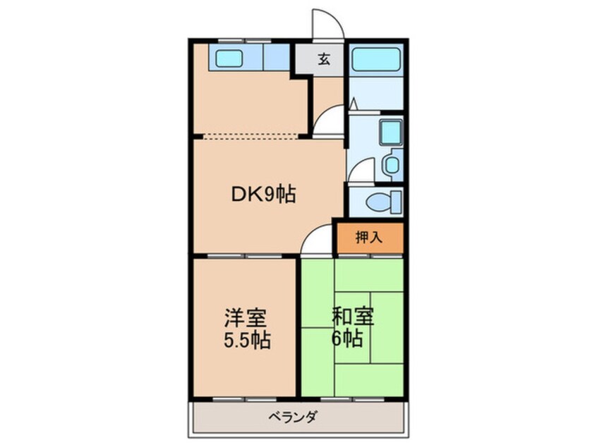 間取図 リバーサイド五明B