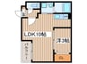 Jack kasaderaⅡ 1LDKの間取り