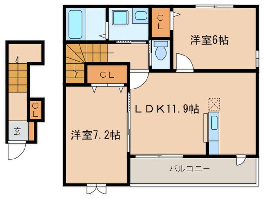 間取図 コーポラス桜