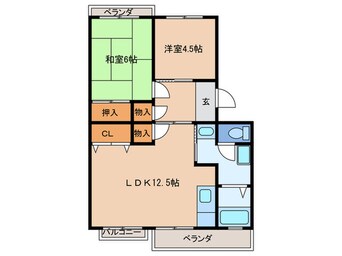 間取図 コーポ鳥山