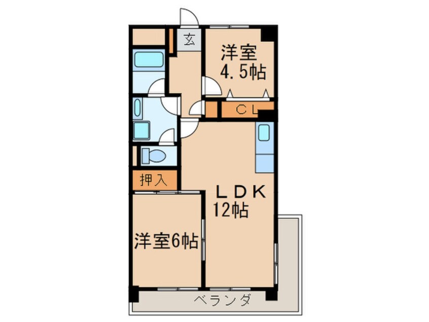 間取図 つつじヶ丘パ－クマンション