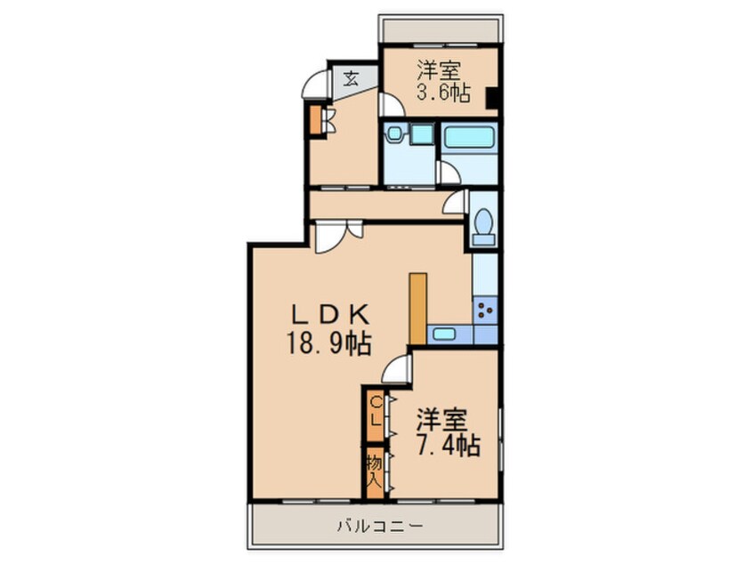 間取図 グランシャリオ名駅南