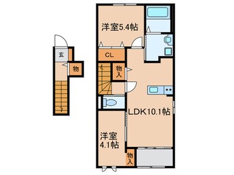間取図 サントル　ヴィラージュ村部B